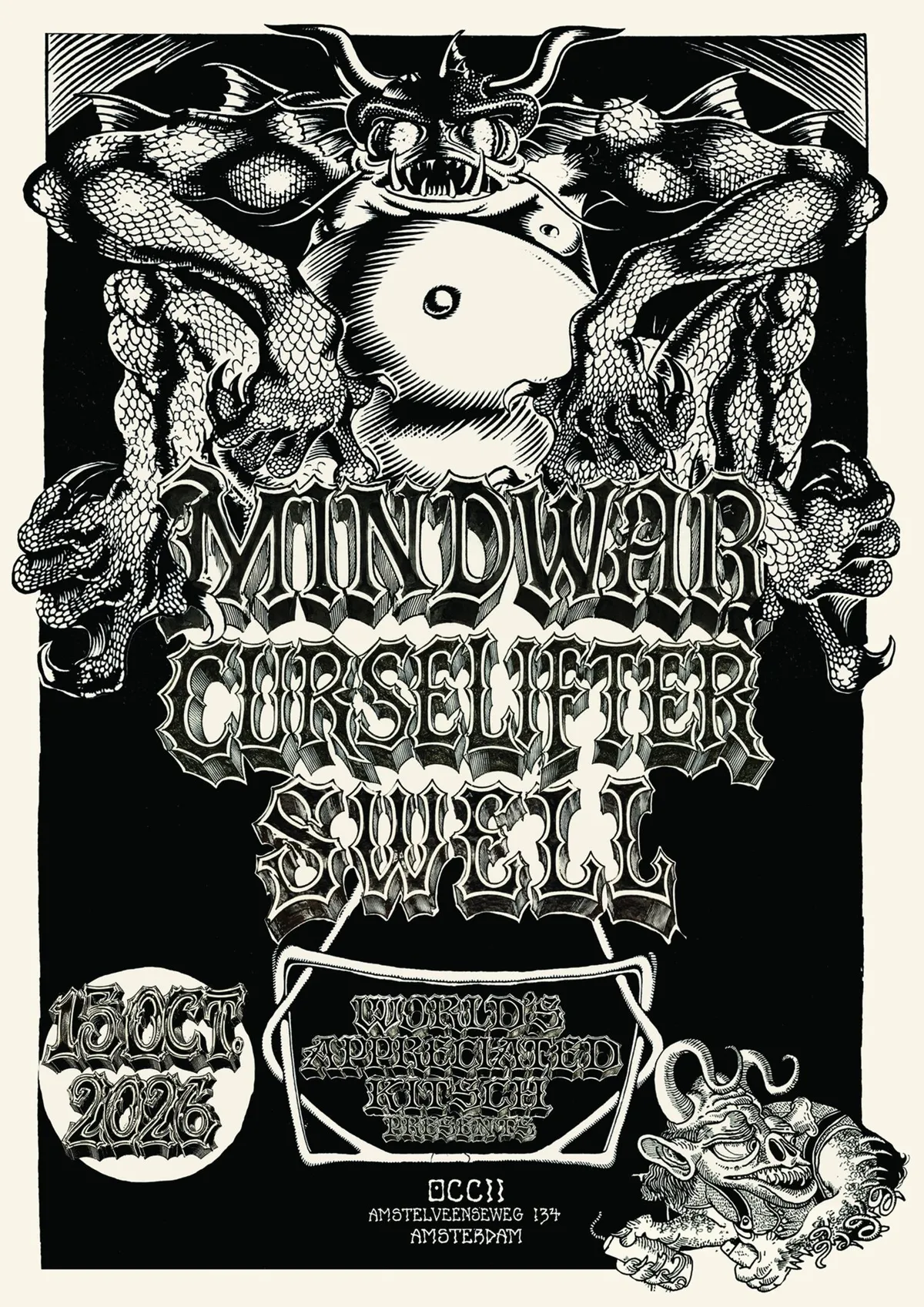 MINDWAR (BE) + CURSELIFTER + SWELL at OCCII