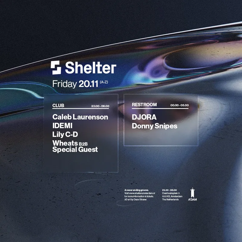 Caleb Laurenson, Wheats b2b special guest & more at Shelter