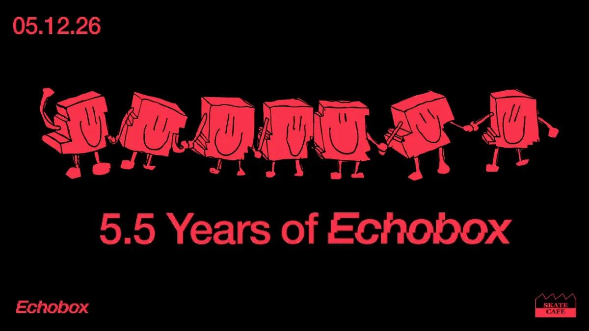 ECHOBOX 5,5 JAAR at Skatecafe
