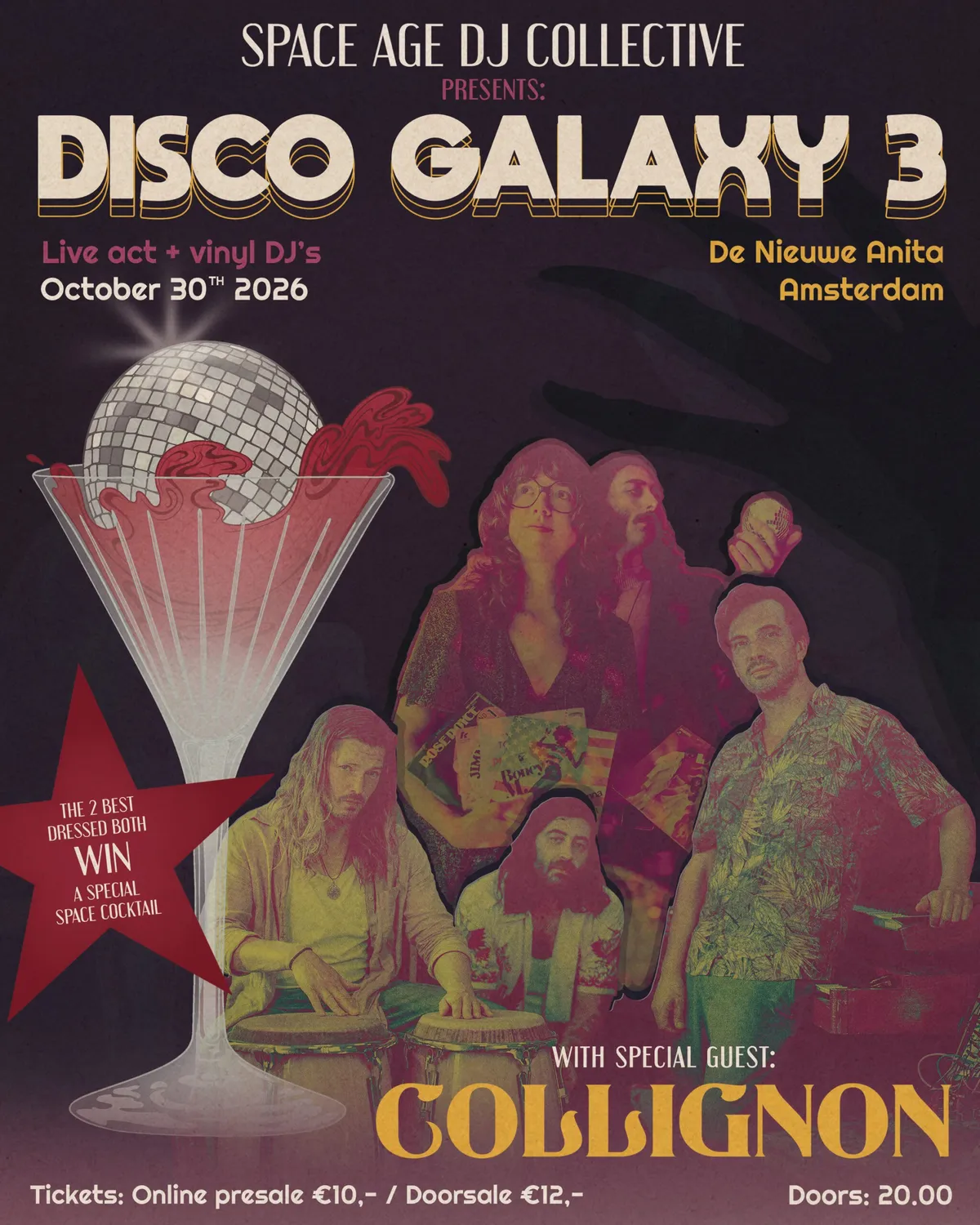 Disco Galaxy 3 – Space Age DJ Collective & Collignon at De Nieuwe Anita