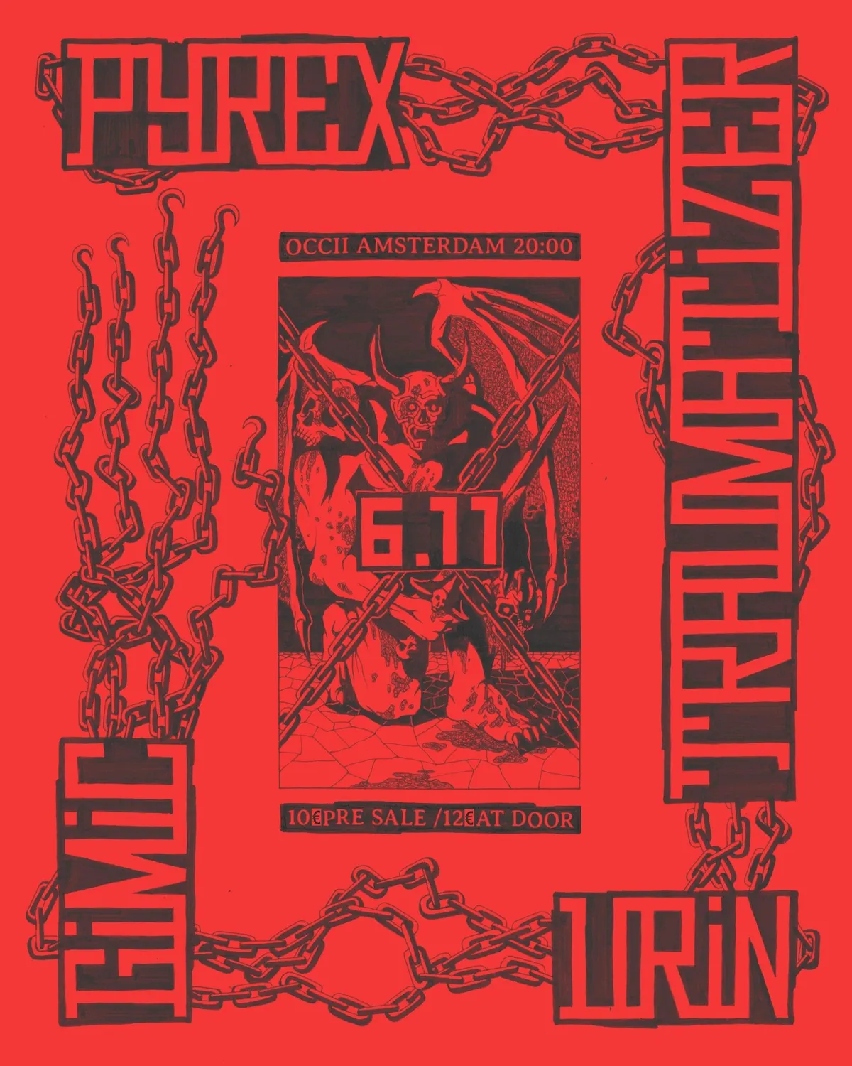 Pyrex (US) + Urin (Berlin) + Gimic (UK) + Traumatizer at OCCII