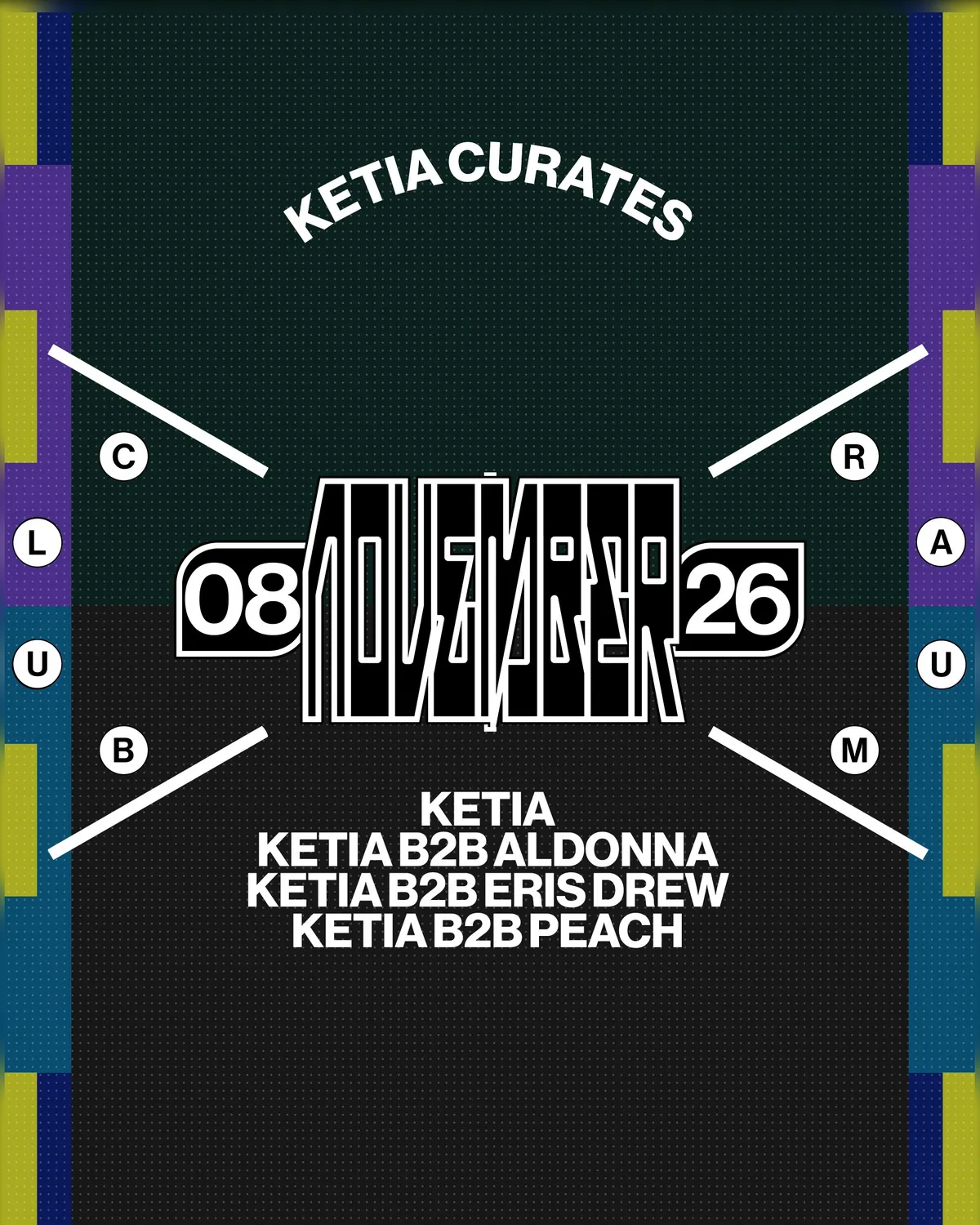 ketia curates (bday bash): day party at Club Raum