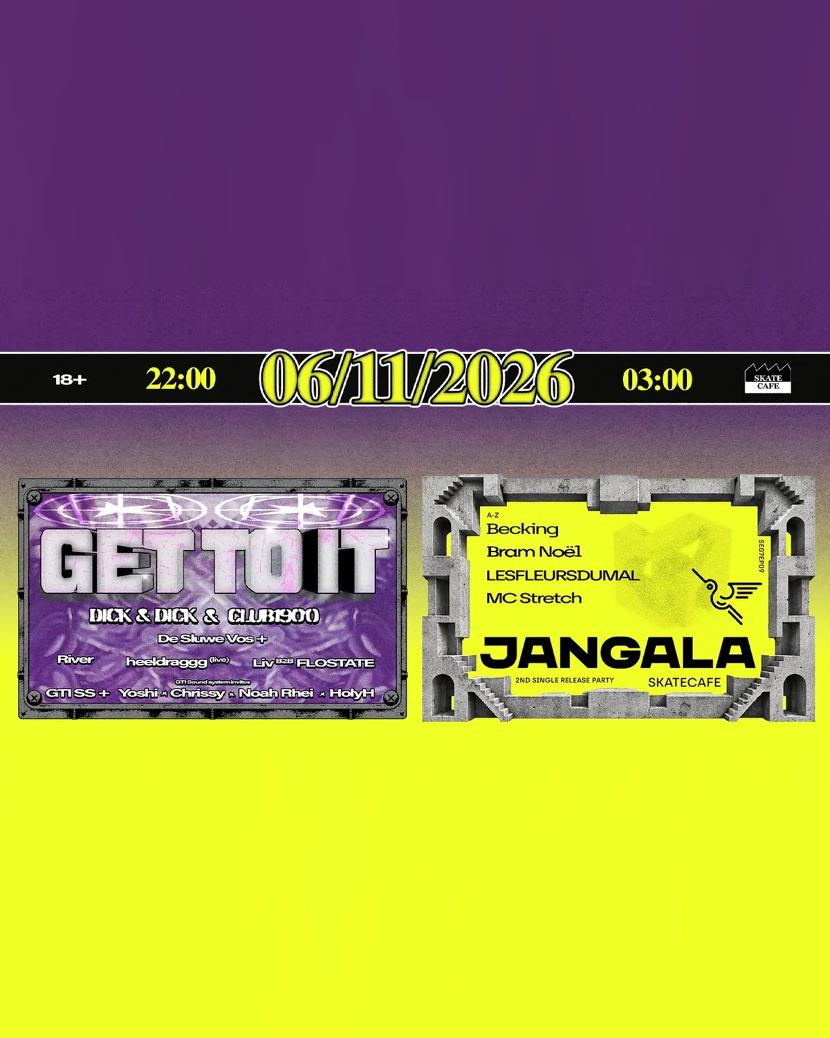 GET TO IT X JANGALA at Skatecafe