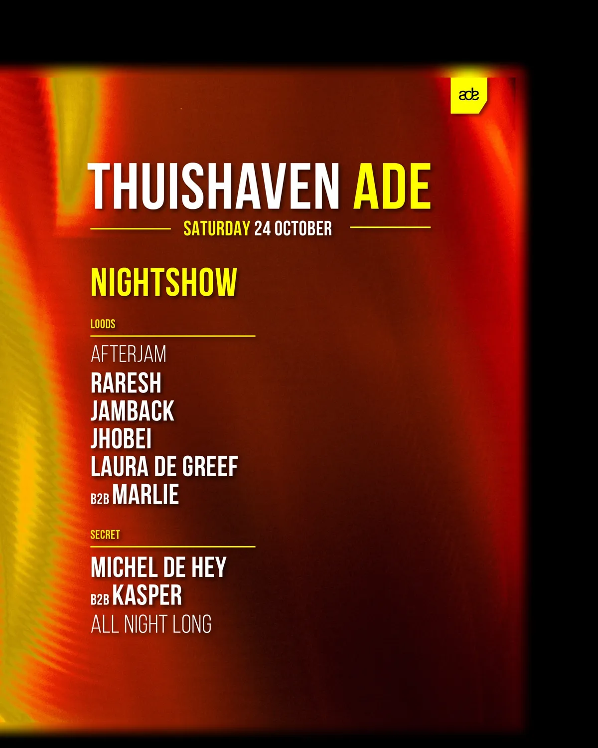 Saturday night w/ Afterjam at Thuishaven