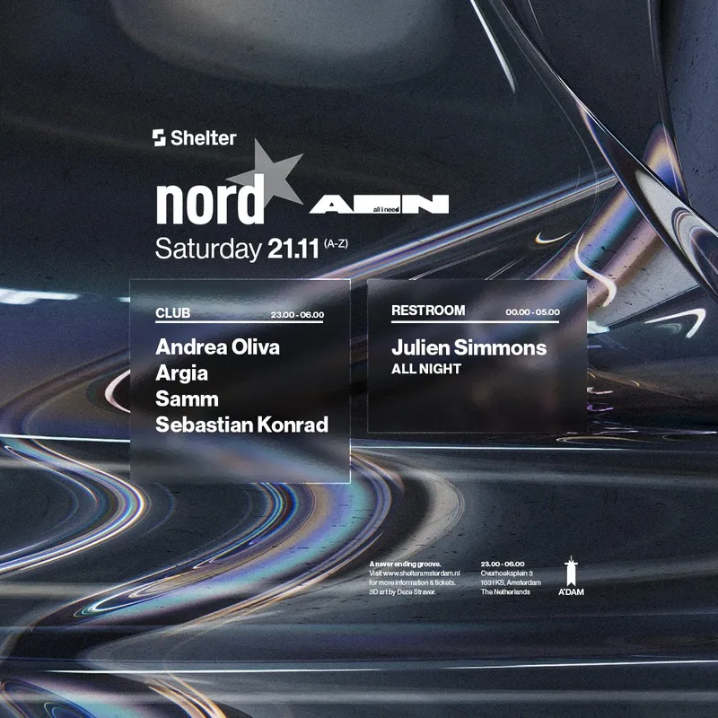 Nordstern W/ Andrea Oliva, Argia, Samm & more at Shelter