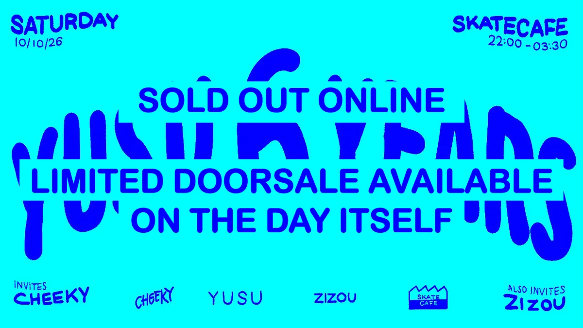 [SOLD OUT ONLINE] YUSU 6 YEAR ANNIVERSARY at Skatecafe