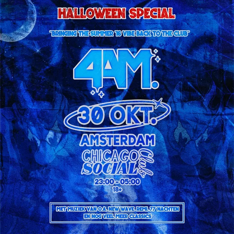 4AM Halloween Special at Chicago Social Club