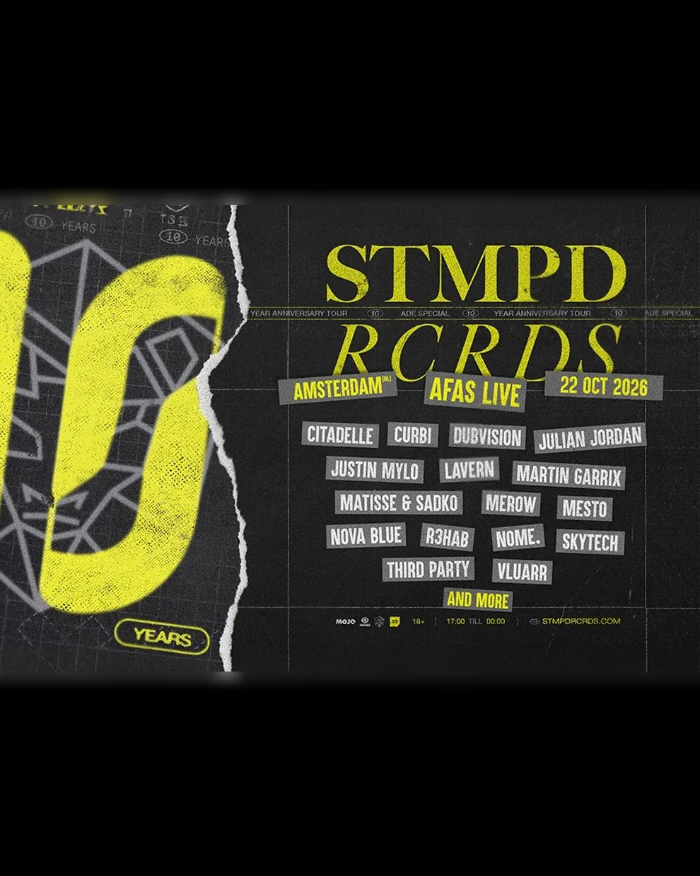 10 YEARS OF STMPD RCRDS - ADE at AFAS Live